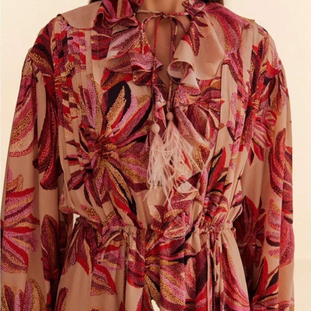Farm Rio Floral Tapestry Maxi Dress